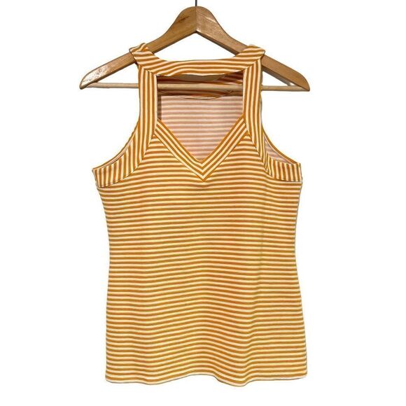 deletta isa striped tank top in yellow - size medium - Picture 8 of 12